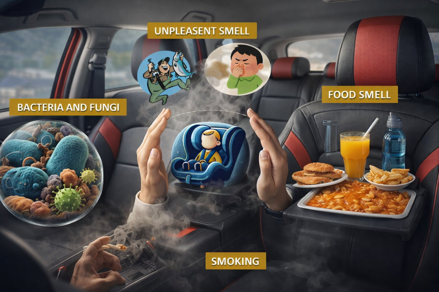 Common factors causing bad air quality inside your car